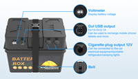Boîte de batterie portable 24V Lifepo4 IP67 étanche PP 12V Boîtier d'instrument électronique solaire