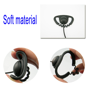 Micrófono en Línea D forma gancho auricular para $TERM impacto Baofeng Kenwood <span class=keywords><strong>2</strong></span> pines walkie talkie K conector <span class=keywords><strong>de</strong></span> estilo - Product Image 5