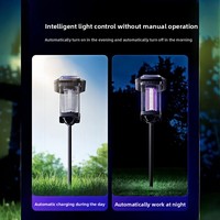 Nouvelles lampes solaires anti-insectes pour extérieur, jardin, anti-moustiques et anti-mouches, avec détection intelligente, conception non toxique, vente en gros