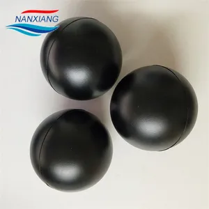 4 'Hdpe Uv Drijvende Holle Ballen 100 Mm Zwart Hdpe Plastic Drijvende Bal Voor Industriële Waterbehandeling