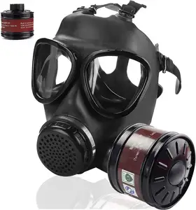 Maschera antigas maschera chimica di sopravvivenza maschera antigas tattica 40mm filtro a carbone attivo per vernice