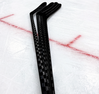 Crosse de hockey sur glace en fibre de carbone UD/3K/12K/18K de haute qualité et durable, 380g, point d'équilibrage flexible, 165cm, lame P91/P28, pour jeunes/seniors, courbure 3 points