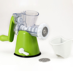 Picadora de carne portátil con manivela, molinillo multifuncional con base de succión para preparación de alimentos en el hogar y la cocina - Product Image 1
