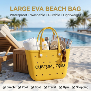 Sac de plage EVA 2026 tendance, imperméable, ajouré, grande capacité, anti-sable, lavable, en caoutchouc de silicone, pour l'extérieur - Product Image 1