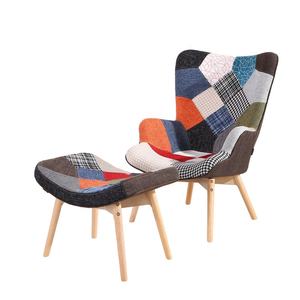 Chaise simple de style nordique en <span class=keywords><strong>patchwork</strong></span>, pour salon, chambre à coucher, design moderne - Product Image 3