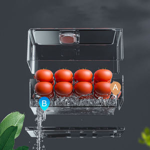 Organizador de Plástico Transparente para Refrigerador, Apilable, para Verduras y Alimentos, Caja de Almacenamiento para Cocina, Venta al Por Mayor - Product Image 6