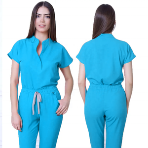 Hot Bán Nhanh Chóng Làm Khô Y Tá Căng Tẩy Tế Bào Chết Bộ Cho Phụ Nữ Mù<span class=keywords><strong>a</strong></span> Hè Tay Áo Bệnh Viện Điều Dưỡng Tẩy Tế Bào Chết Đồng Phục - Product Image 3