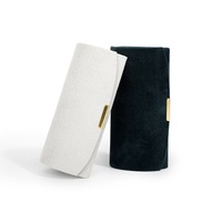 Boîte à bijoux portable en velours pour voyage, mini étui de rangement magnétique pour bijoux, organisateur de bagues, boucles d'oreilles et colliers pour femmes, cadeau, vente en gros