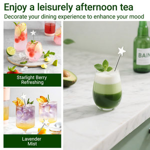 Bán buôn Cocktail sự gian lận dính cà phê khuấy tái sử dụng thép không gỉ kim loại gậy cho pha Trộn Cà Phê Cocktail uống Kem - Product Image 5