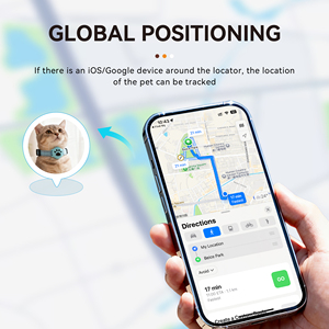 Traceur GPS mondial pour animaux de compagnie compatible Apple Find My et Google Find My Device, collier intelligent étanche IP68 pour chien et chat, sans abonnement mensuel - Product Image 4