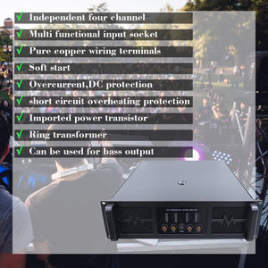 Nuevos modelos <span class=keywords><strong>Amplificador</strong></span> profesional estéreo de cuatro canales de <span class=keywords><strong>6000</strong></span> vatios para subwoofer - Product Image 6
