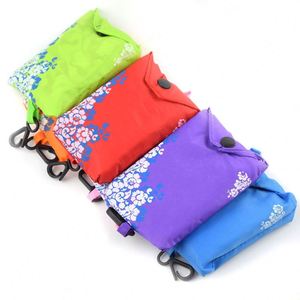 Sac de courses pliable en polyester réutilisable écologique Rpet 190t 210d avec logo, sac de courses pliable en nylon Ripstop - Product Image 5