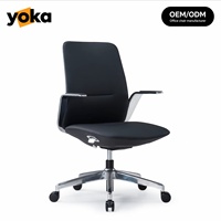 Chaise de bureau pivotante ergonomique en cuir de luxe moderne, neuve, directement de l'usine, pour usage domestique et professionnel