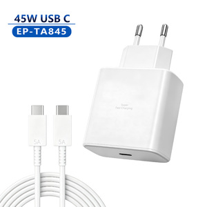 อะแดปเตอร์แปลงไฟแบบติดผนัง 45W ชาร์จเร็ว รองรับโปรโตคอล Pd Pps ปลั๊กแบบยุโรป รองรับแรงดันไฟฟ้ากว้าง สำหรับอุปกรณ์ดิจิทัลมือถือซัมซุงและแอนดรอยด์ - Product Image 1