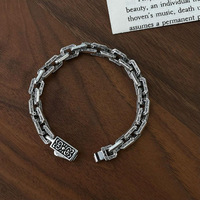 Nouveau design de niche style hip-hop tempérament polyvalent minimaliste bouton de fleur militaire bijoux de bracelet de l'industrie lourde