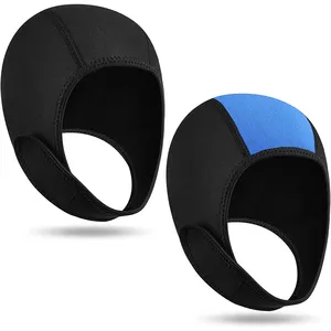 Capuche de <span class=keywords><strong>plongée</strong></span> en néoprène Capuche de combinaison thermique Capuchon de bain avec mentonnières Snorkeling Bonnet de surf en néoprène Bonnet de <span class=keywords><strong>plongée</strong></span> 2.5mm - Product Image 1