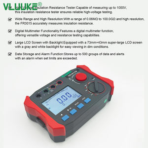 Vluuke vk3015a इलेक्ट्रॉनिक <span class=keywords><strong>1000v</strong></span> इन्सुलेशन प्रतिरोध परीक्षक - Product Image 4