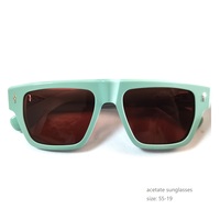 Lunettes de soleil tendance de marque UV400, monture en acétate de haute qualité, lunettes de soleil de luxe Jmm Acoma