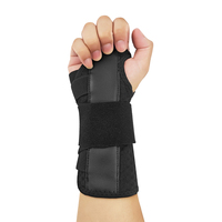 Attelle de soutien professionnelle pour poignet sportif avec plaque en aluminium courbée et maille respirante