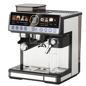 Cafetera Automática ANWELL Bean to Cup con Espumador de Leche y Pantalla Táctil, OEM - Product Image 6