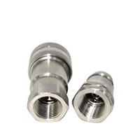 Raccord de déconnexion rapide hydraulique en acier inoxydable NAIWO ISO7241A de haute qualité, neuf, 15-35MPA JIC