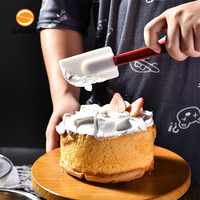 Spatules de cuisine à lèvres en caoutchouc résistant à la chaleur grattoir à pâte en silicone petite spatule pour la cuisson de gâteaux