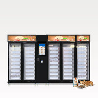 Distributeur automatique multi-compartiments avec système réfrigéré, distributeur automatique de nourriture pour animaux de compagnie avec écran tactile pour les entreprises