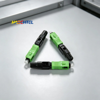 Conector SC APC FTTH para Terminación y Montaje de Cable de Fibra Óptica, Conector Rápido de Fibra Óptica
