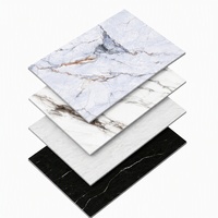 Panneau mural en PVC stratifié effet marbre UV, haute brillance, pour la décoration intérieure et la conception de bureaux