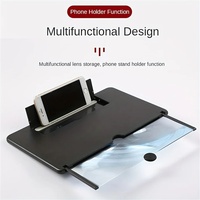 Amplificateur Grand Écran Portable HD pour Téléphone Mobile avec Loupe Vidéo 3D et Support en Plastique