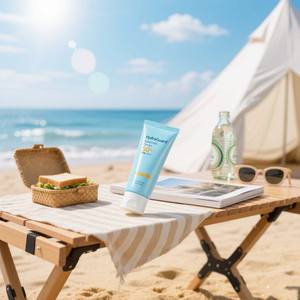 Distributeur de Crème <span class=keywords><strong>Solaire</strong></span> Bio SPF 50 Sans Huile <span class=keywords><strong>Non</strong></span> <span class=keywords><strong>Grasse</strong></span> Vente en Gros Protection UV à Large Spectre pour le <span class=keywords><strong>Visage</strong></span> et le Corps - Product Image 5