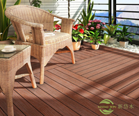 Nouveau style de terrasse en composite WPC moderne, résistant aux fissures, antidérapant, imperméable, pour jardin et cour