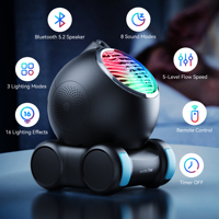 Prix de liquidation : Projecteur LED intelligent pour enfants avec subwoofer, 15 chansons de bruit blanc et télécommande infrarouge pour chambre à coucher