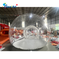 Ballons de fête pour enfants Maison amusante Igloo géant en cristal gonflable transparent Tente à bulles Maison de ballons gonflables transparents