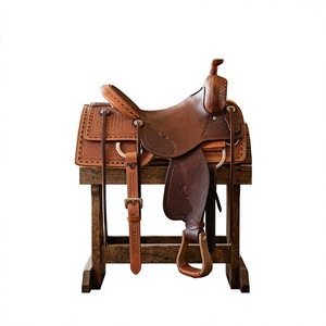 Vente en gros Selle de cheval de course anglaise de qualité supérieure, durable, avec arceau en bois, cuir et quincaillerie en acier inoxydable, BS International - Product Image 3