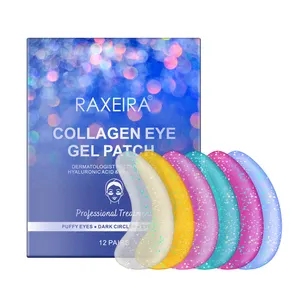 Vente en gros Patch au collagène pour les yeux Patchs hydratants naturels pour les yeux Masque hydrogel anti-poches pour les yeux en gel de collagène