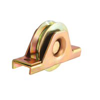 Roue galvanisée à roulement unique de 50mm avec support interne avec rainure en V U Y pour système de clôture de porte coulissante