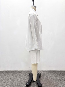 Completo da donna con pantaloncini con tasche, cardigan casual <span class=keywords><strong>taglie</strong></span> <span class=keywords><strong>forti</strong></span>, camicia abbottonata, <span class=keywords><strong>pantaloni</strong></span> <span class=keywords><strong>bianchi</strong></span>, completo due pezzi in stile africano - Product Image 5