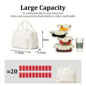 Insulated Lunch Bag for Women Men Large Reusable Lunch Box Adult Leakproof Portable Cooler Tote Bags for Work Picnic Cooler Bag - Product Image 2