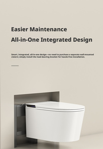 G837 Toilette intelligente suspendue tout-en-un, haute technologie, étanche, 110V/220V, toutes fonctions, commande vocale mains libres, G837 Wall - Product Image 2