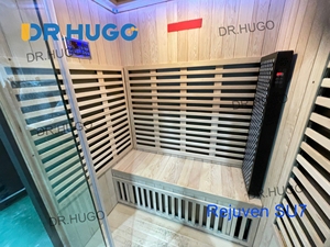 DR.HUGO Rejuven SU7 ฟิตเนสเซ็นเตอร์ ห้องซาวน่าเพื่อสุขภาพสำหรับ 2 คน ห้องซาวน่าอินฟราเรดแบบเต็มสเปกตรัมแสงสีแดงสำหรับสปาและโรงแรม - Product Image 5