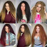 Tresses synthétiques en fibre haute température de 28 pouces, tresses brésiliennes de qualité supérieure en vrac