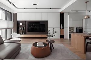 Gabinete de TV oculto elegante y moderno, diseño integrado de TV oculto para almacenamiento de soportes de TV para sala de estar - Product Image 6