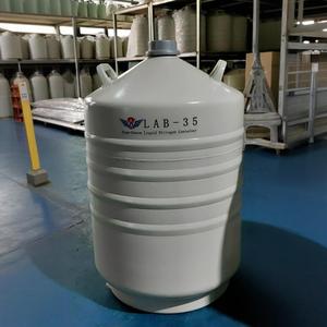Cilindro criogénico de nitrógeno líquido duradero Lab-10 10L Nitrógeno líquido Semen Dewar Vacío de aluminio para investigación biológica - Product Image 5
