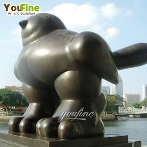 Grande taille célèbre bronze <span class=keywords><strong>botero</strong></span> graisse sculpture d'oiseau à vendre - Product Image 4