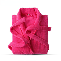 FF4267 Logo personnalisé doux épais peluche coton peignoir de bain maison manteau absorbant hôtel Spa éponge éponge peignoir