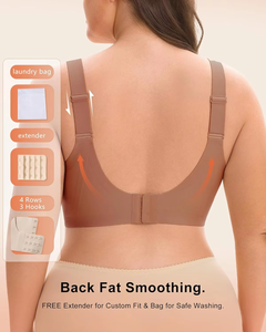 Sujetadores inalámbricos personalizables de gelatina para mujer, de copa completa, sin costuras, transpirables, de cobertura total, sin aros, talla grande, tipo camiseta. - Product Image 5