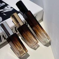 Flacons de parfum carrés en verre premium, atomiseurs vides dégradés, 3ml 5ml 8ml 10ml 15ml, avec bouchons personnalisés, emballage en gros