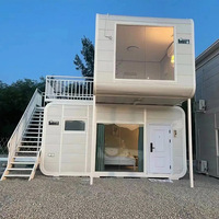Maison Capsule Apple Cabin, Toilettes de Resort, Restaurant, Bâtiment Conteneur Préfabriqué Pliable, Bâtiment de Bureau, Centre Commercial, Design Moderne