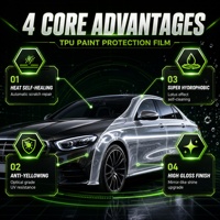Film de protection de peinture (PPF) invisible 7,5 mil avec technologie d'auto-réparation avancée pour l'extérieur des voitures